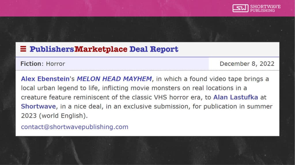 New Deal Announcement - Melon Head Mayhem